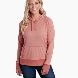 Kuhl Women's Striped Hoodie in Coral